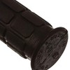 Handlebar rubber set, waffle pattern, firm grip rubber and twist