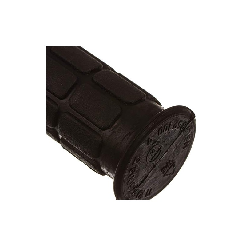Handlebar rubber set, waffle pattern, firm grip rubber and twist