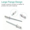 BUXIMN 330pcs 1/8" x 1/4" Pop Rivets, Aluminum Rivets Dome-Head