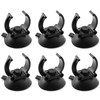 SQXBK Sucker Clip 6PCS Black Aquarium Heater Suction Cups Suckers