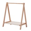 BALANBO Kids Clothes Rack,Foldable Solid Wood Small Baby Clothes Rack