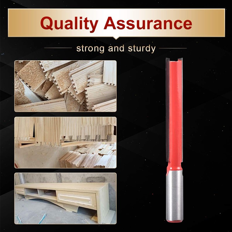 KATUR Long Straight Router Bit, Flush Trim Pattern Router Bit