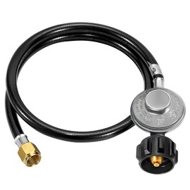 GasSaf 3FT Propane Regulator with Hose, Low Pressure Propane Gas Parts for Weber Grill, Blackstone Grills, Heaters, Fire Pits and More