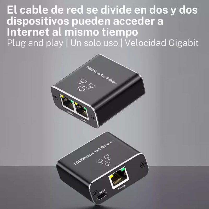 Gomia Divisor De Red Gigabit Rj45 Puerto De Red 1
