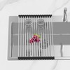 BBXTYLY Extra Expandable Roll Up Dish Drying Rack,Over The Sink