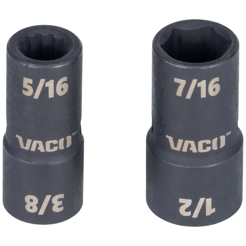 VACO VAC4100 10-Piece 2-in-1 Impact Flip Socket Set with Case,