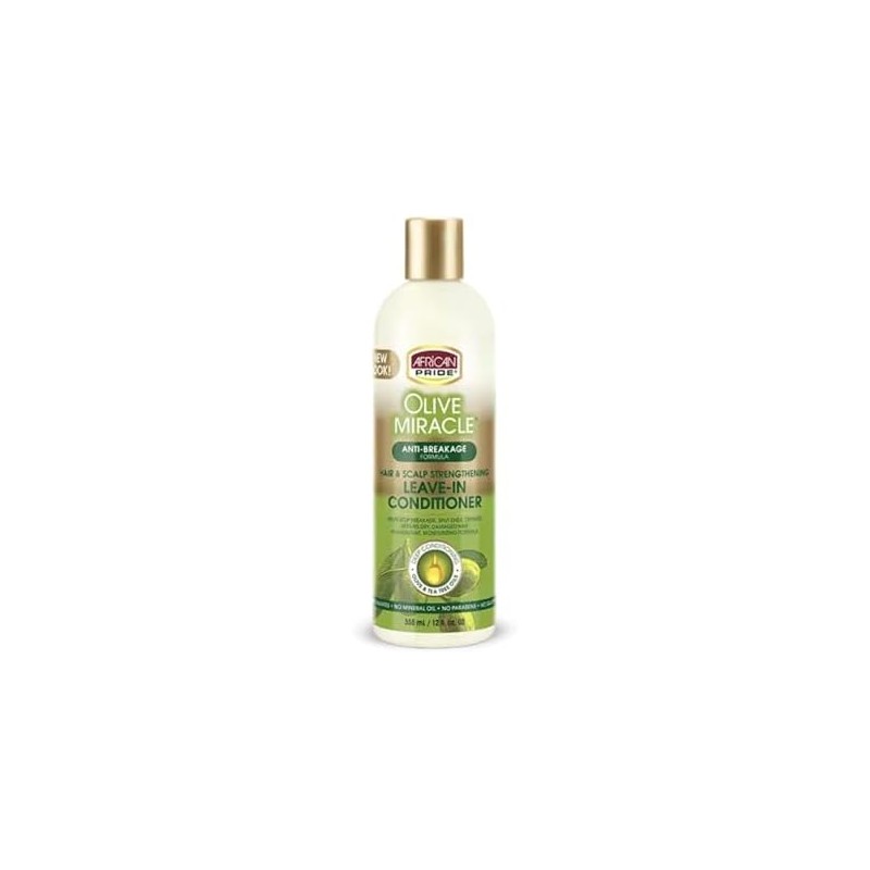 African Pride Olive Miracle Leave-in Conditioner, 12 Ounce
