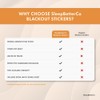 SleepBetterCo Blackout Stickers - 100 pcs, Light Blocking & Dimming