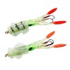 Fishing UV Squid Soft Lure Luminous Octopus Wobbler Bait Squid