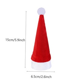LABRIMP 28PCS Christmas Hat Cutlery Bags Silverware Holders Festive Tableware Pouches for Holiday Parties Home Use Adorable Christmas Pattern Design Reusable Wear Resistant
