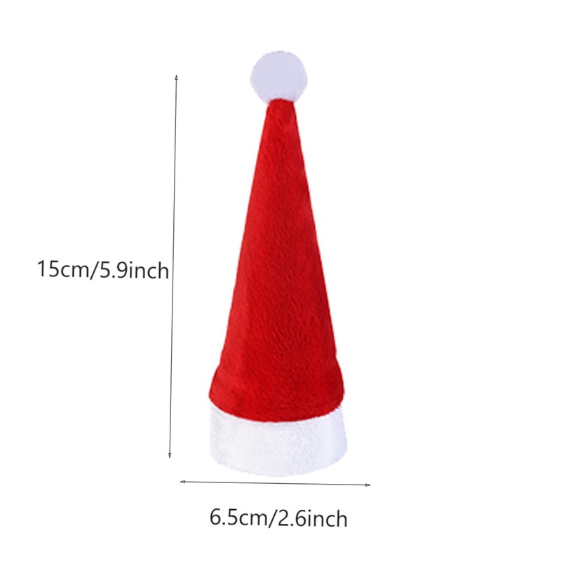 LABRIMP 28PCS Christmas Hat Cutlery Bags Silverware Holders Festive Tableware