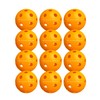 Warping Point Indoor Pickleball Balls, 12 Pack 26 Holes Orange