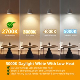 DAYBETTER BR30 led Light Bulb, Dimmable LED Bulbs 65W Equivalent, 2700K Warm White Light Bulbs Indoor Flood Light for Bedroom Kitchen Living Areas Hallway, 800 Lumens, E26 Standard Base, 24 Pack