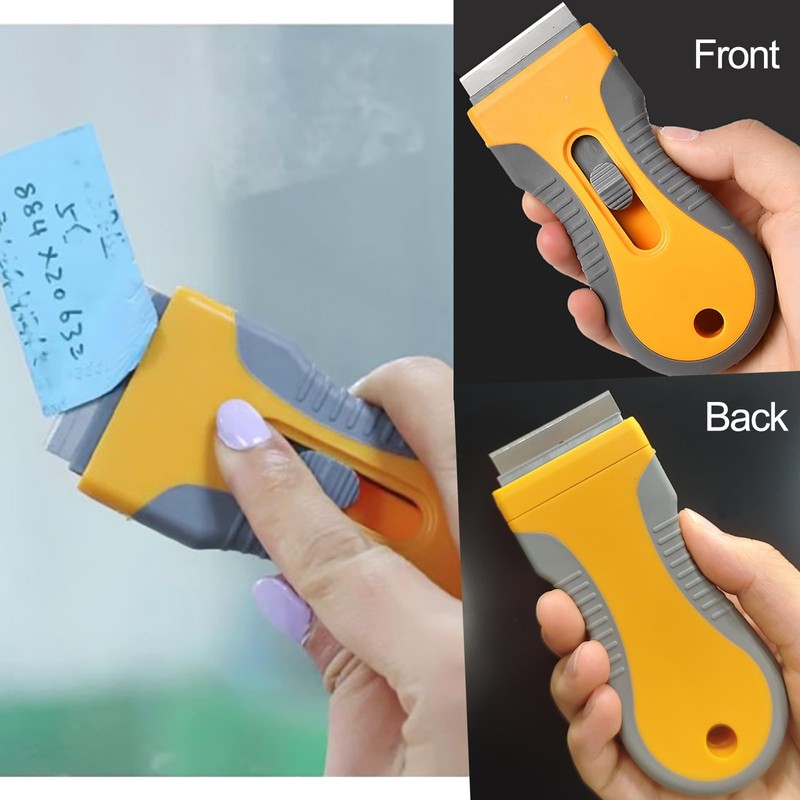 Ceramic Hob Scraper, 1 Piece Stove Scraper with 15 Blades