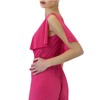 Elara Women's V Cut Jumpsuit, Fuchsia ONE SIZE