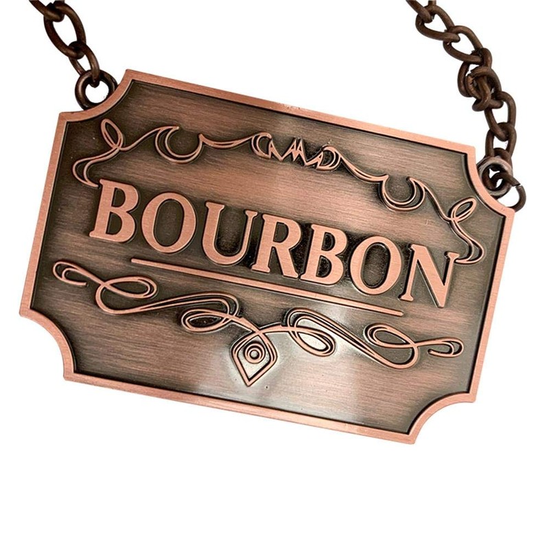 8 Pcs/Set Bottle Decanter Tags, Copper Marking Labels