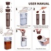 HOUSEASSIST Cold Brew Coffee Maker with 350-Mesh Fine Filter, 34oz