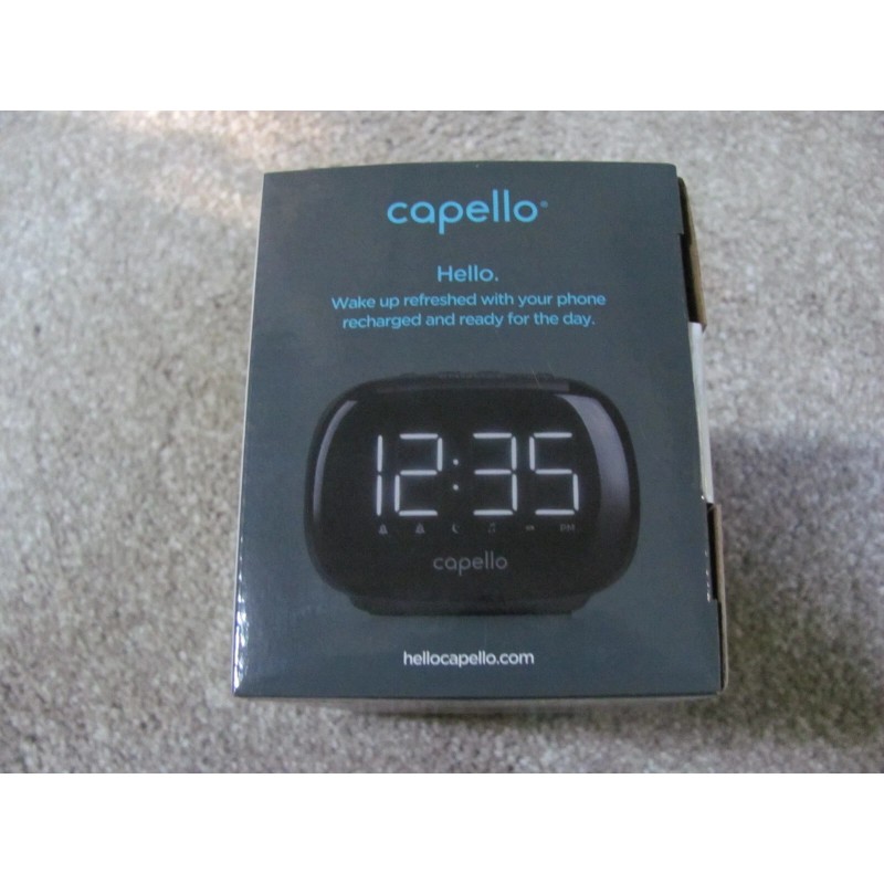 Capello Brand New Capello Sleep & Charge Alarm Clock USB