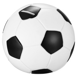 Football Piggy Bank Piggy Bank Money Box Black White Money Box Adult Football Gifts Boys Decoration 14 x 14 x 15 cm