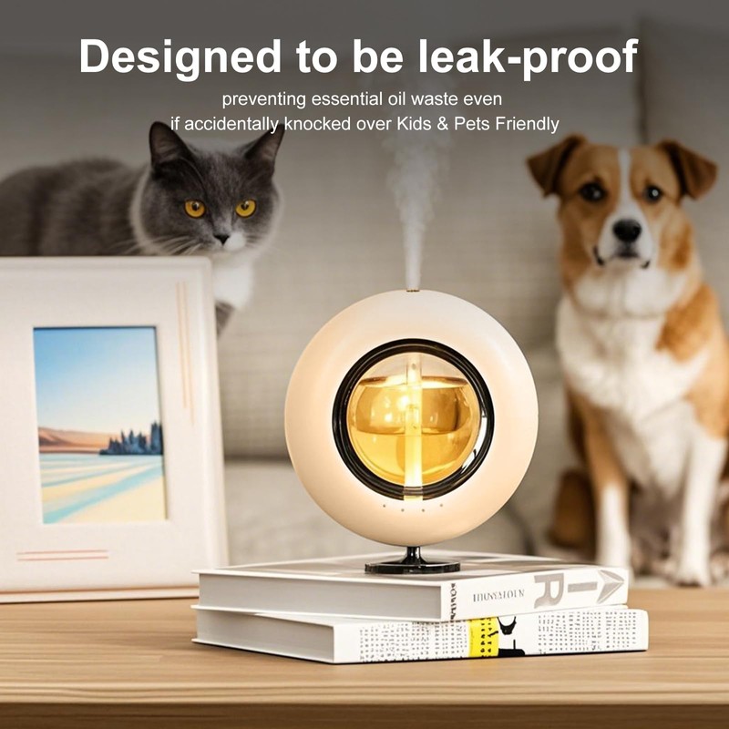 120ML Essential Oil Diffuser, Smart Control, 4 Mist Settings, Auto