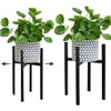 Soporte ajustable para plantas, soporte de Metal para plantas, macetas