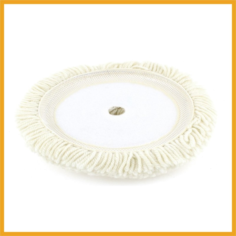 Partuto Round Woolen Buffing Polishing Pad 9" 230mm Beige for