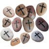 Fun Express Religious Cross Worry Stones (Set of 12) Christian