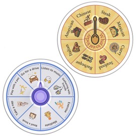Food Decision Weekend Ideas Acrylic Game Spinner Wheel Anniversary Valentines Day Present for Girlfriend Boyfriend Funny Present for Husband Wife