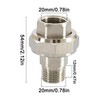 Pack of 2 Screw Connection 1/2 Inch Female x AG