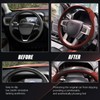 Breathable Leather Steering Wheel Cover with Non-Slip Grip for Enhanced