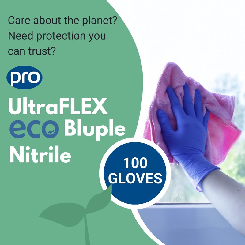 PRO UltraFLEX Bluple Biodegradable Disposable Gloves - Purple/Blue Nitrile Gloves
