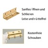 Set of 4 Copper Hinges 3 x 3.5 Inch Heavy
