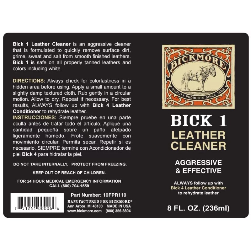 Bickmore 8 Oz Bickmore Bick 1 Leather Cleaner for Boots