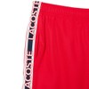 Lacoste Men's Sport Logo Stripe Shorts, Grenadine Red, Small