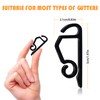 TITE 100 PCS Mini Plastic Gutter Hanging Hooks Outdoor Christmas