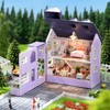 CUTEROOM Wooden Dollhouse Kit DIY Miniature House Easy Assembly for