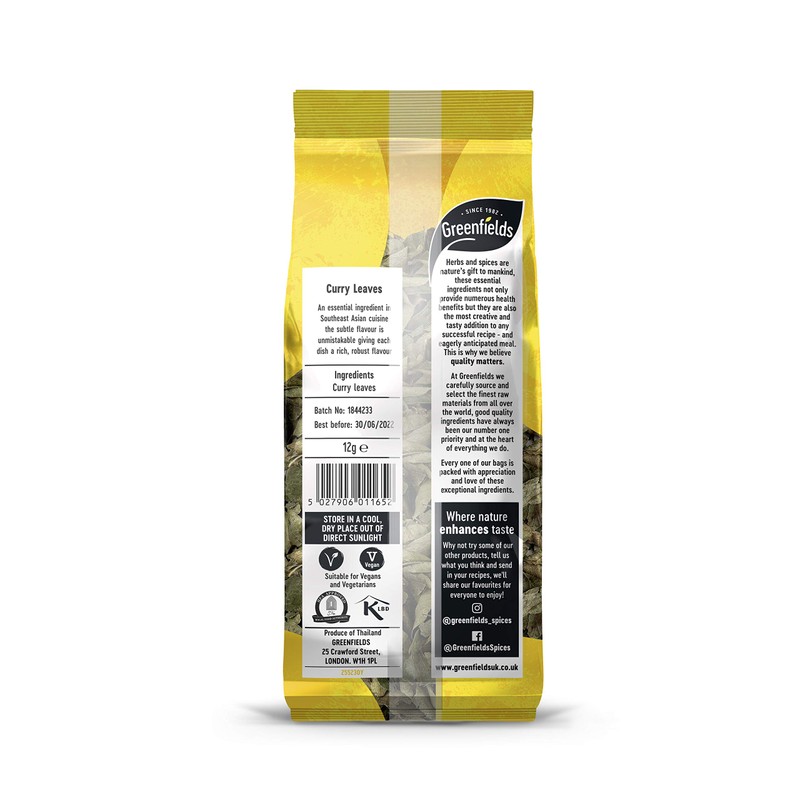 Greenfields Curry Leaves, 12g