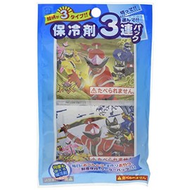 Asahi Kouyo Kotaro Sentai Don Brothers Ice Packs, Ice Pack, 3 Row Pack, Red, Approx. W3.9 x H 8.7 inches (10 x 22 cm)