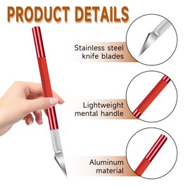 ONIYSUTWO 14 piece craft knife set, precision cutting tools, art specific hobby blades, suitable for Modeling, Carving, Precision knife for Arts & Crafts, Art Knife Exacting Knife