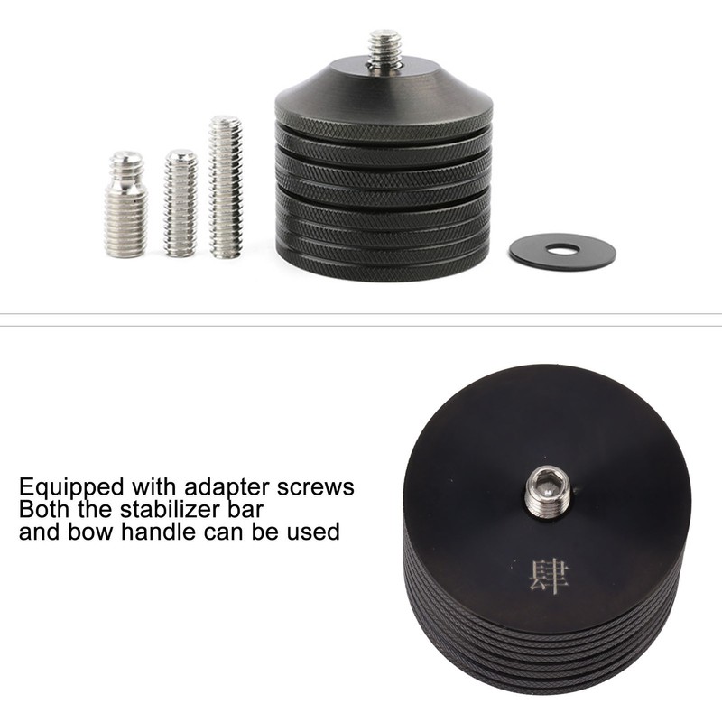 Archery Stabilizer Weights 4+2+1 Stainless Steel Counterweight Kit for Recurve