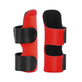 supregear Finger Splint, Pack of 2, Adjustable Reusable Trigger Finger Splint Finger Support with Removable Aluminium Bar for Index/Middle/Ring/Little Finger (Red)