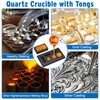 Hysagtek 9 Pcs Crucibles for Melting Metal Kit - Graphite