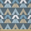 ABAKUHAUS Boho Microfibre Fabric Sold by the Metre, Sketch Triangle