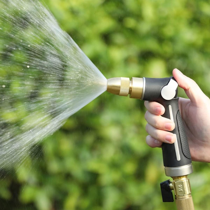 FANHAO Garden Hose Nozzle with High Pressure Jet, 100% Heavy
