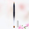 SAFIGLE Lipstick Lip Gloss Brush Tool Double-ended Lip Brush Metal