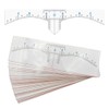 50pcs Disposable Eyebrow Ruler Stickers Eyebrow Position Ruler Guide Sticker