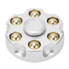 Fingertip Gyroscope Toy Detachable Relieves Stress Metal Rotating Decompression Toy for Home Office Silver