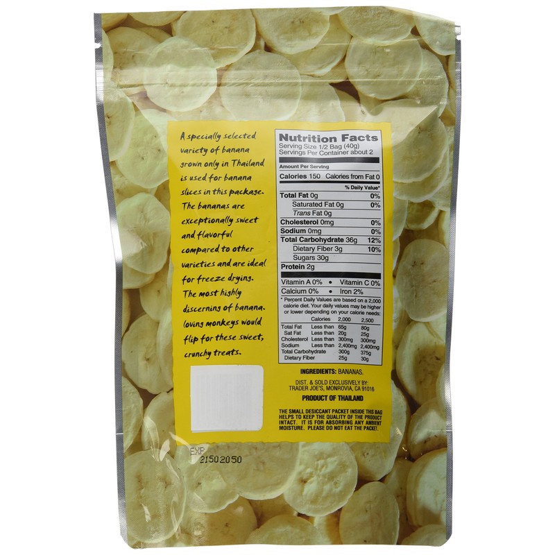 Trader Joe's Freeze Dried Bananas (2 Pack)