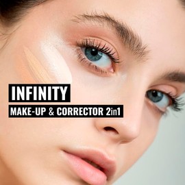 Dermacol Infinity make-up and corrector, Multi-use, Super coverage, Photo-friendly, Hypoallergenic, Waterproof, Touch proof, SPF 15, 03 - Sand
