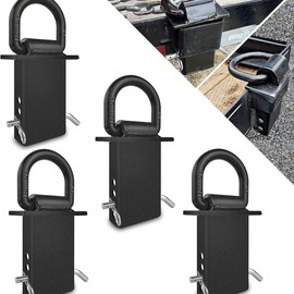 2Pcs 4pcs 18000lbs Heavy Duty Removable D Ring Stake Pocket tie Down for Utility Trailers and Flatbeds Equipped with Stake Pockets Stake Pocket D-Rings - Color: 4pcs Stake Pocket D Rings